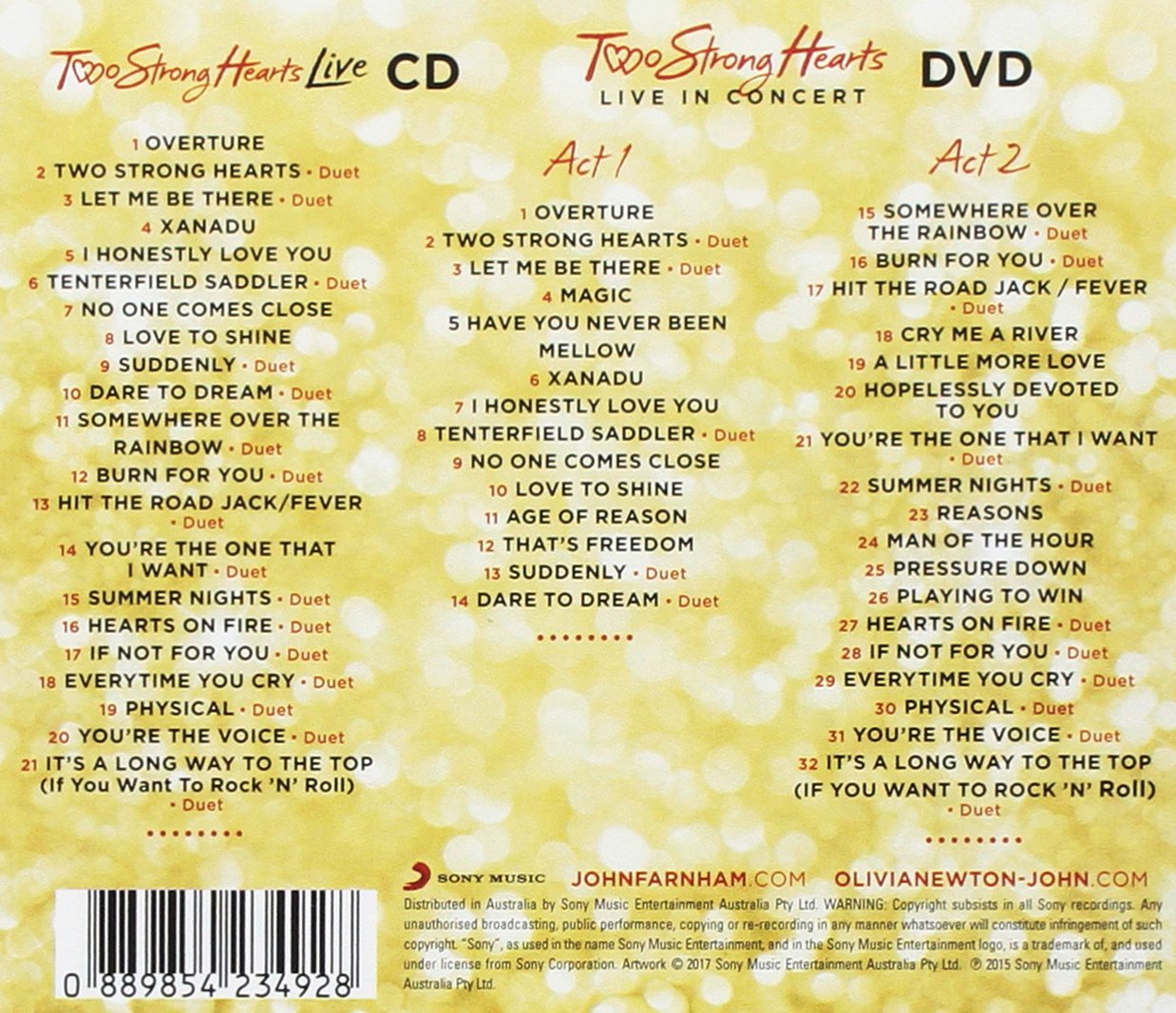 TWO STRONG HEARTS LIVE