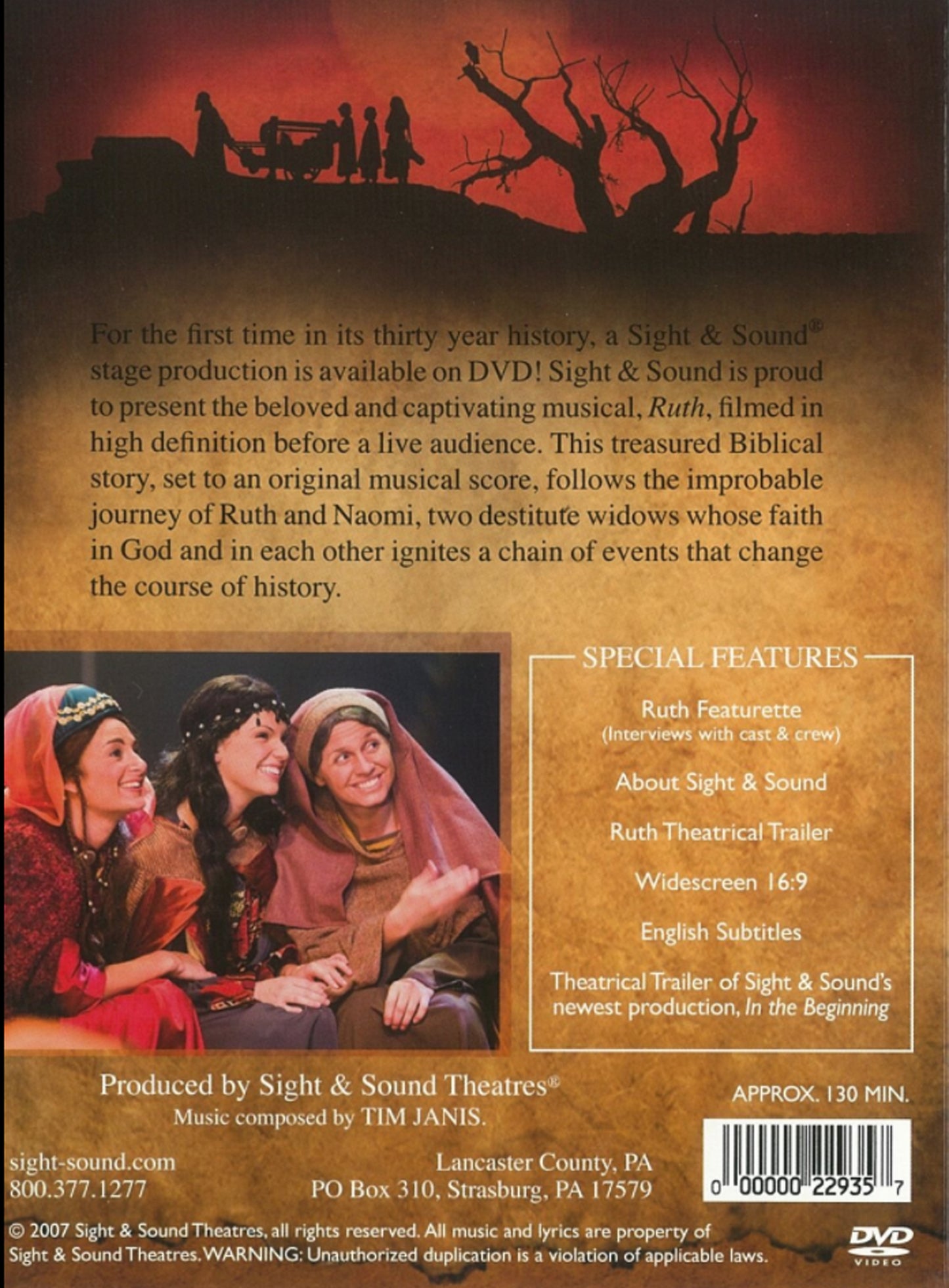 Ruth: A Story of Redemption Filmerd in High Definition Before a Live Audience