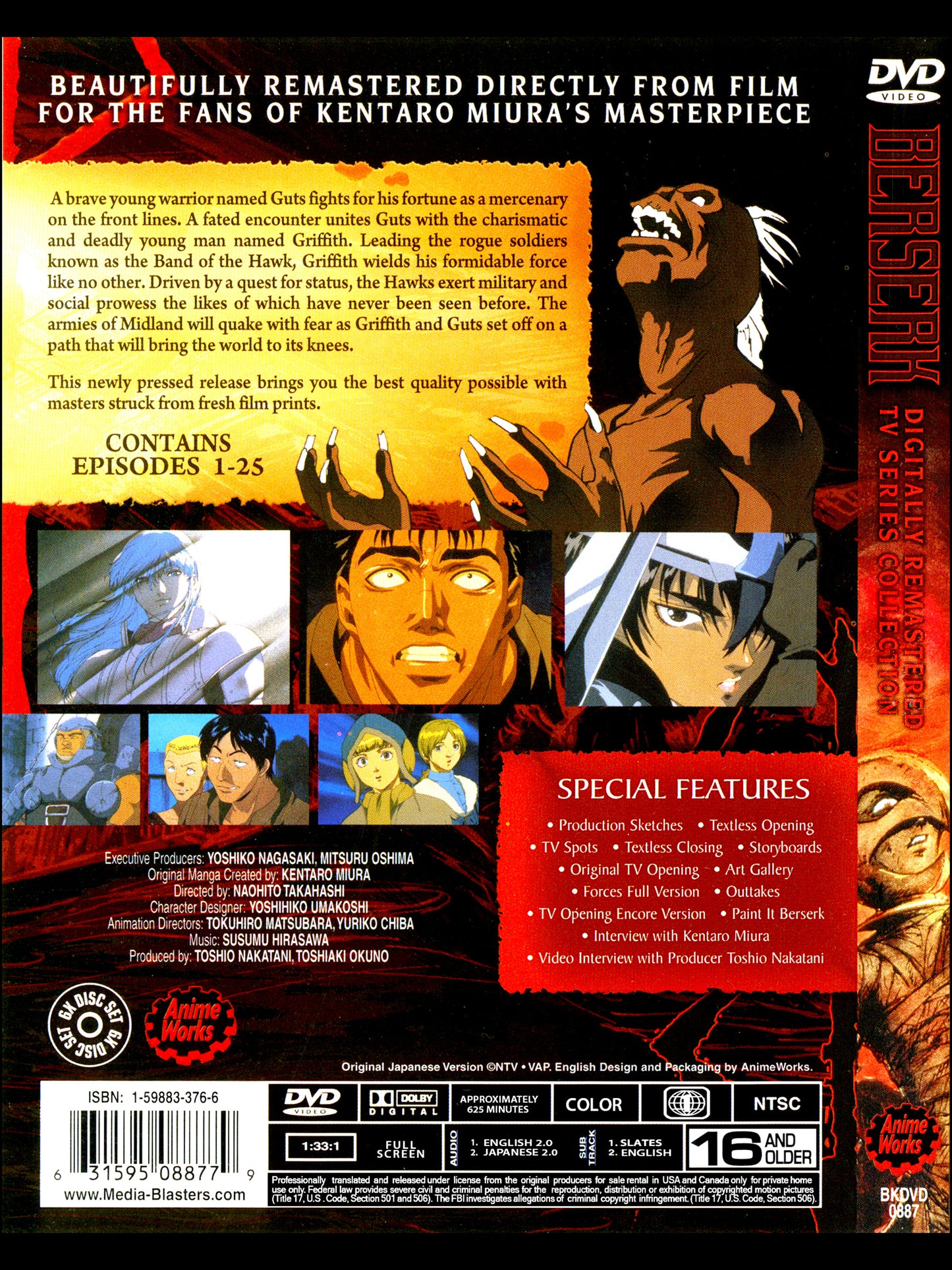 Berserk: The Complete Series (Remastered) [6 Discs] [DVD]