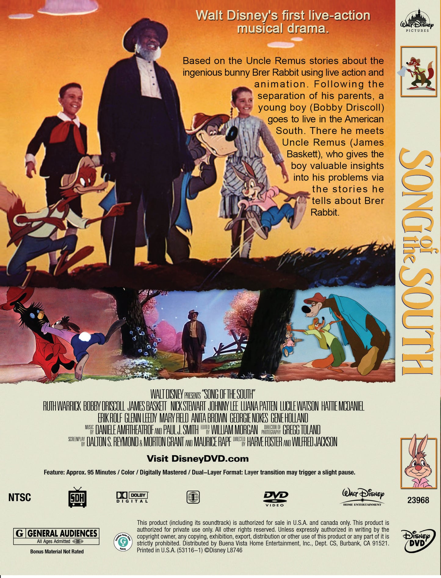 SONG OF THE SOUTH DVD (Uncle Remus)