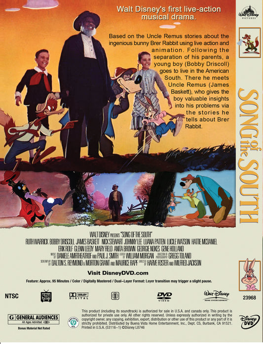 SONG OF THE SOUTH DVD (Uncle Remus)