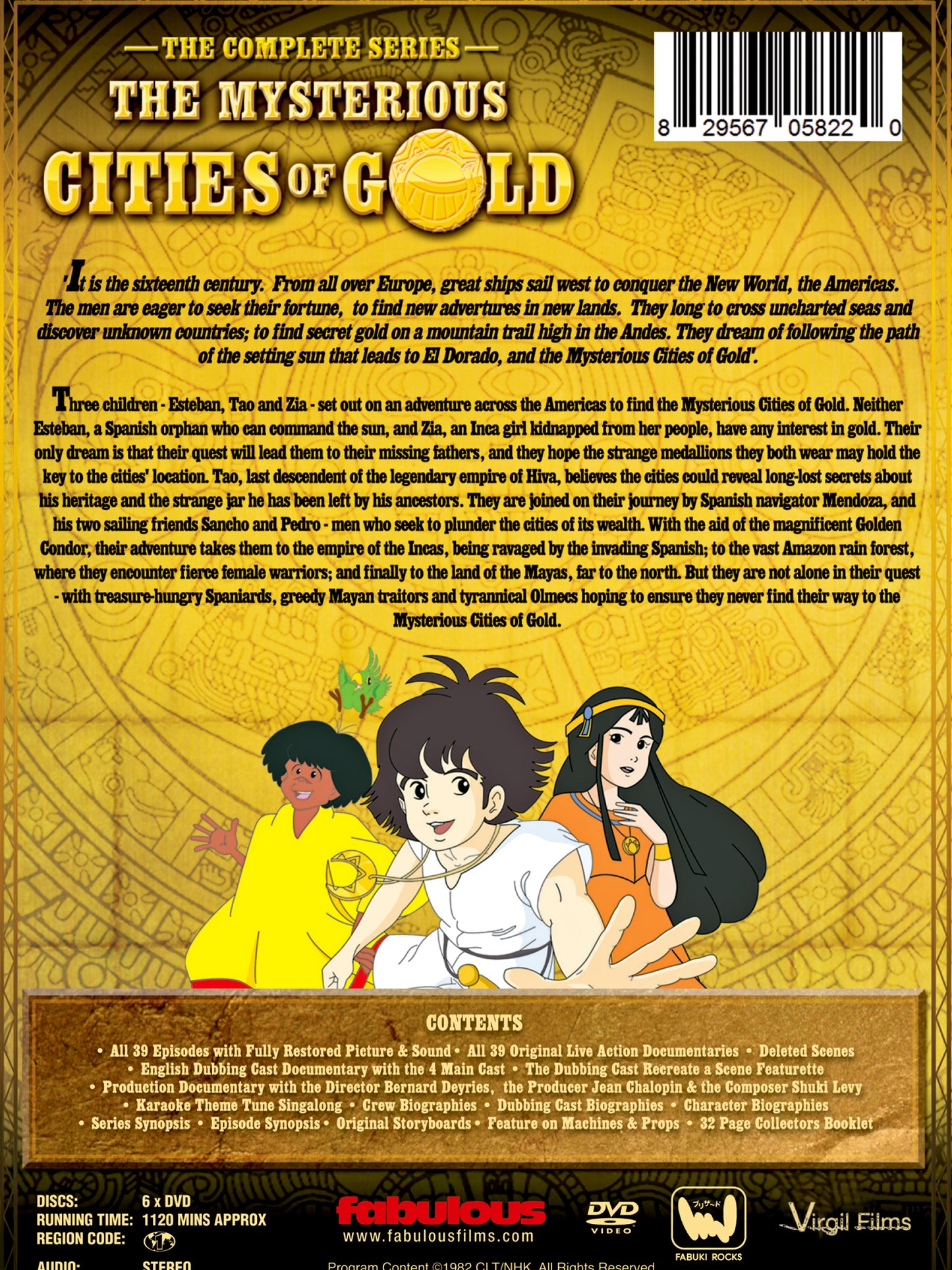 Mysterious Cities of Gold -DELUXE EDITION Complete Series (DVD, 2009, 6-Disc)