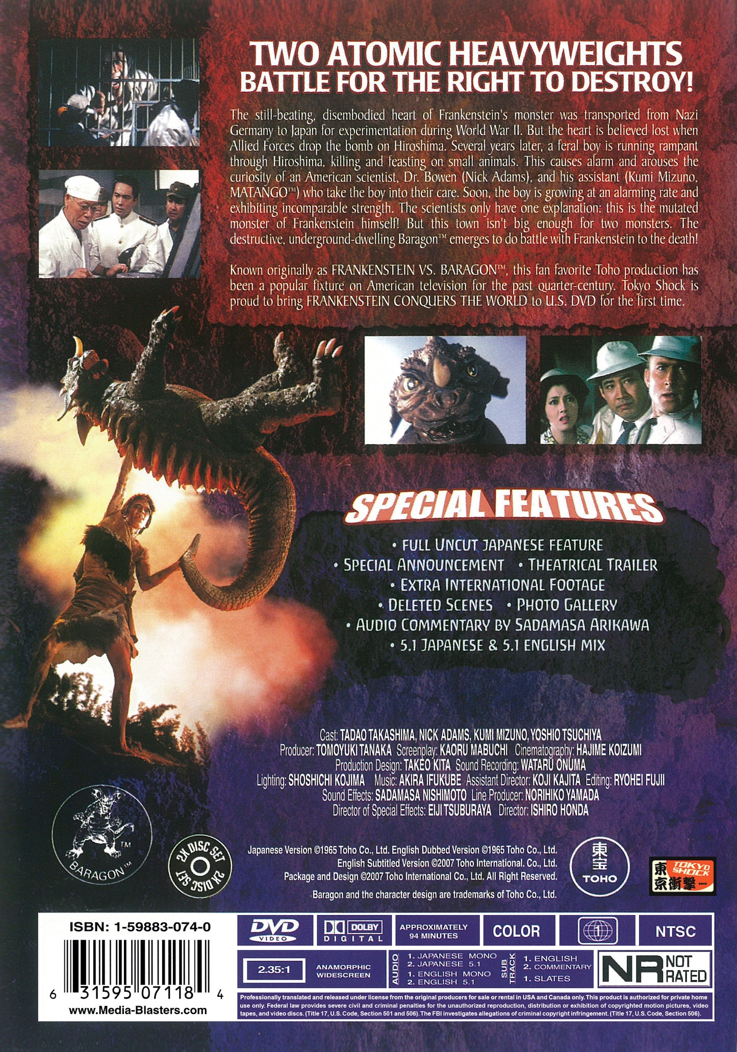 Frankenstein Conquers The World NEW DVD 2-Disc
