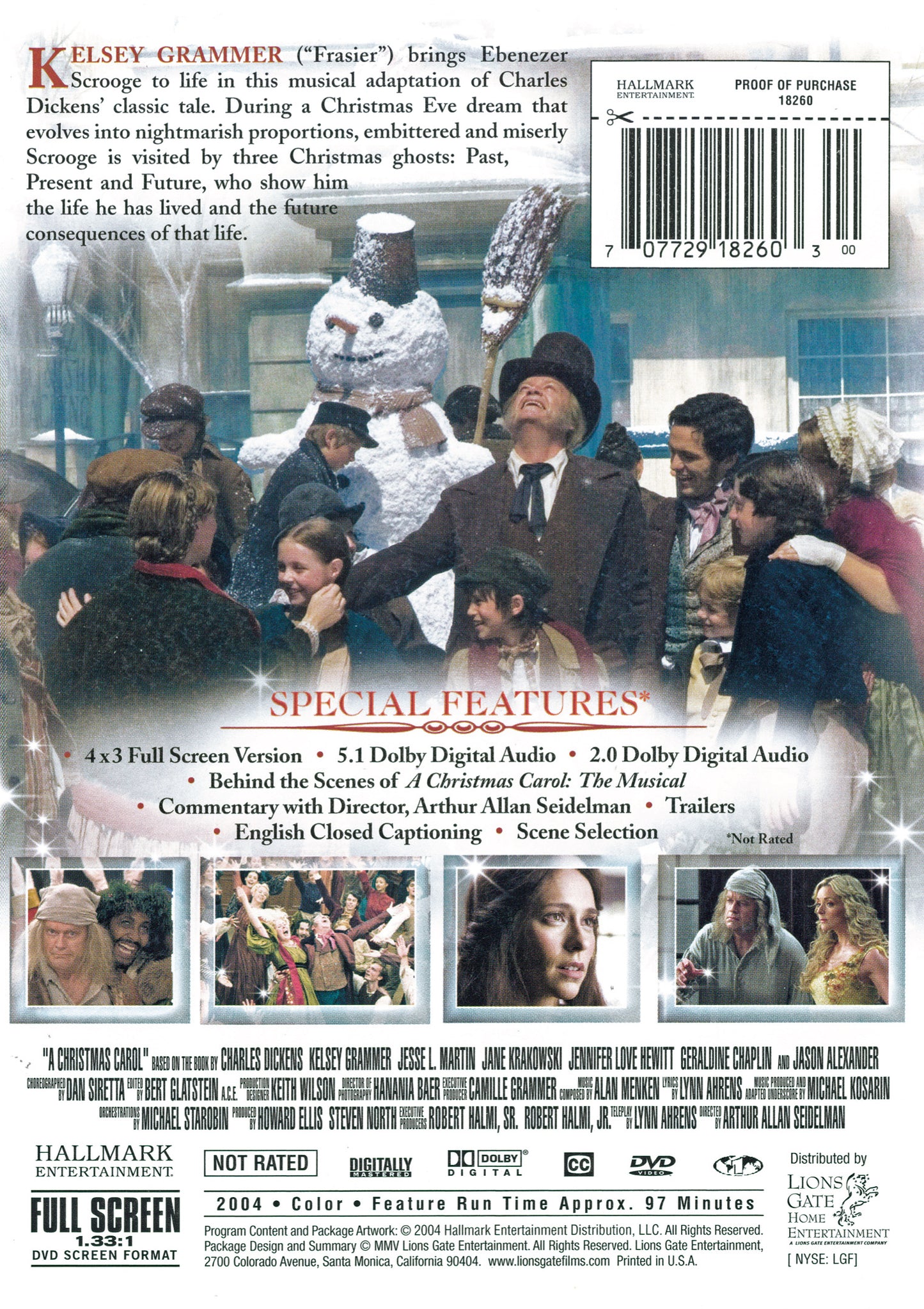 A Christmas Carol DVD  2005 "Kelsey Grammer"