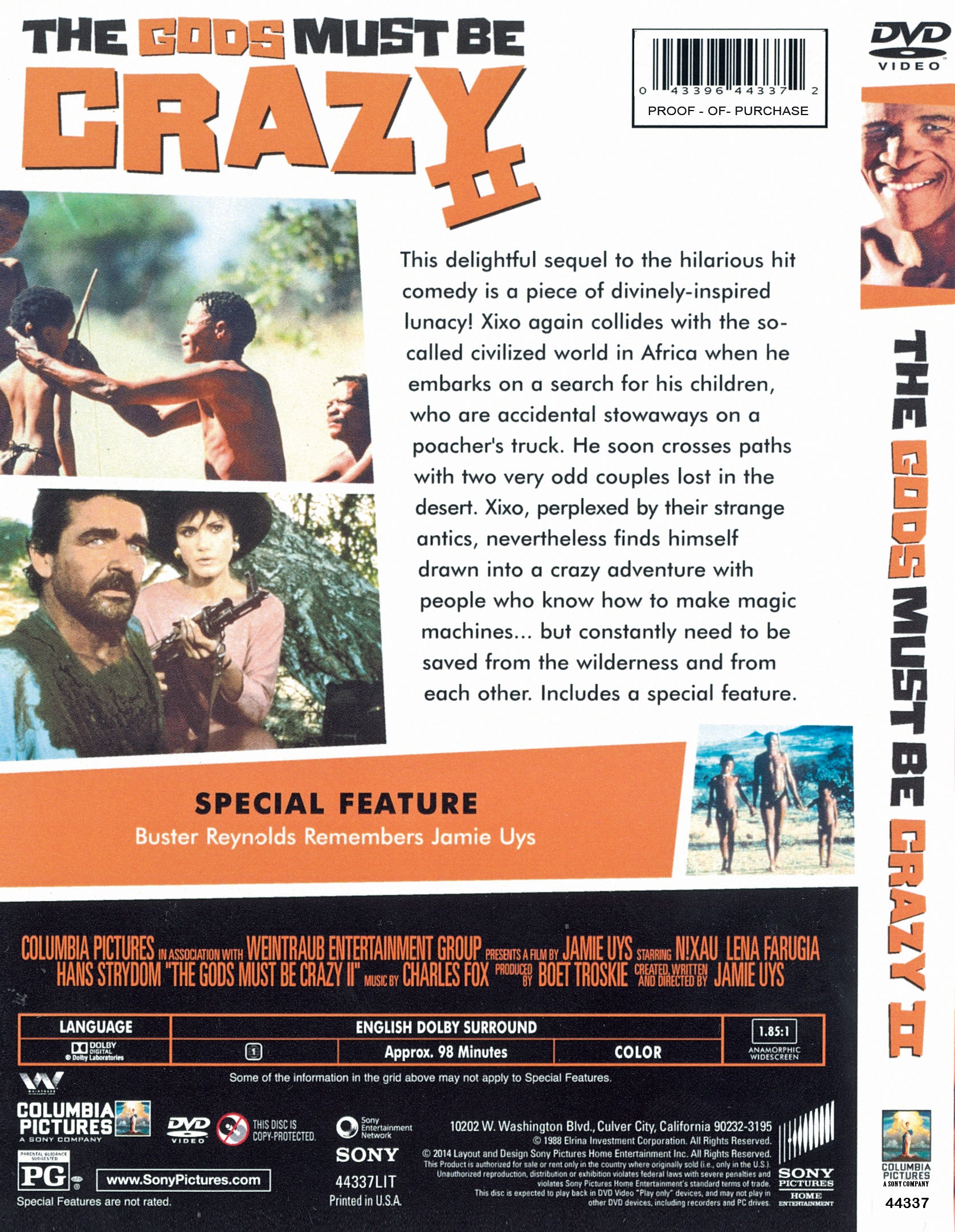 The Gods Must Be Crazy II – DVD Oasis - Media Blasters OOP!