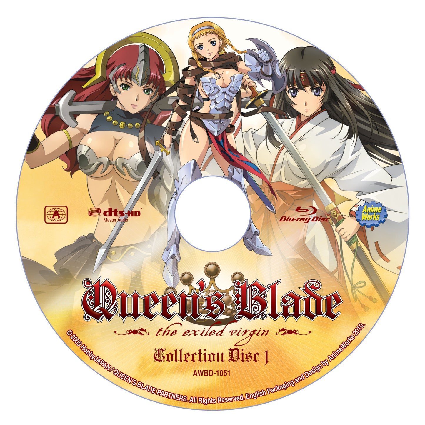 Queen's Blade The Exiled Virgin Complete Collection - 2 Discs (Blu-Ray)