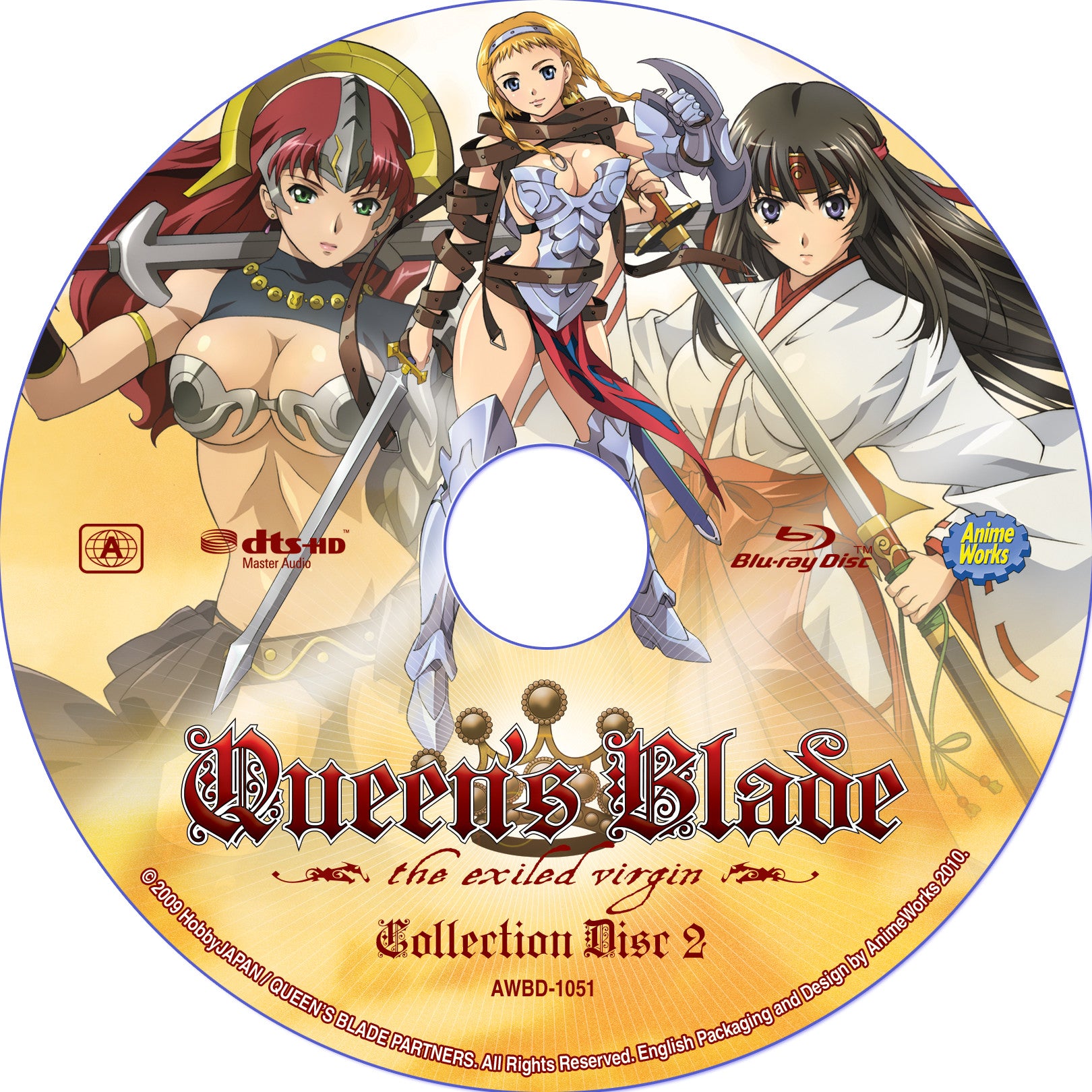 Queen's Blade Blu-Ray: The Exiled Virgin – DVD Oasis - Media