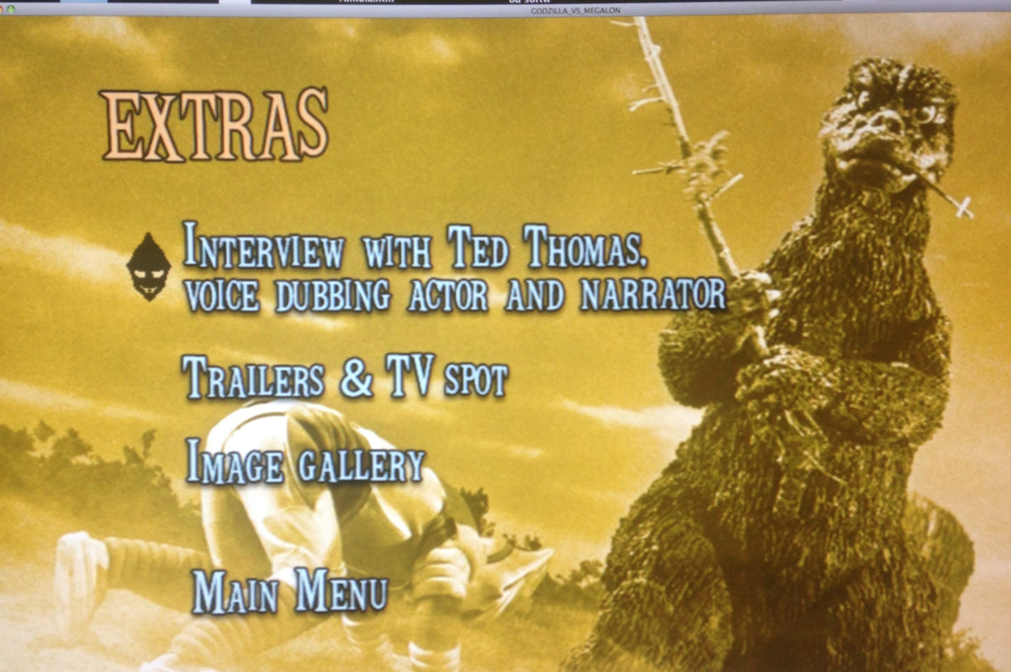 Godzilla v/s Megalon DVD with Extras 36 Min Trailers