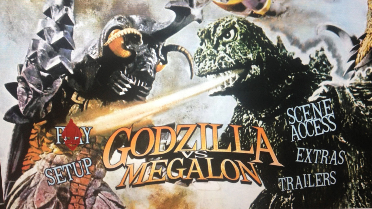 Godzilla v/s Megalon DVD with Extras 36 Min Trailers