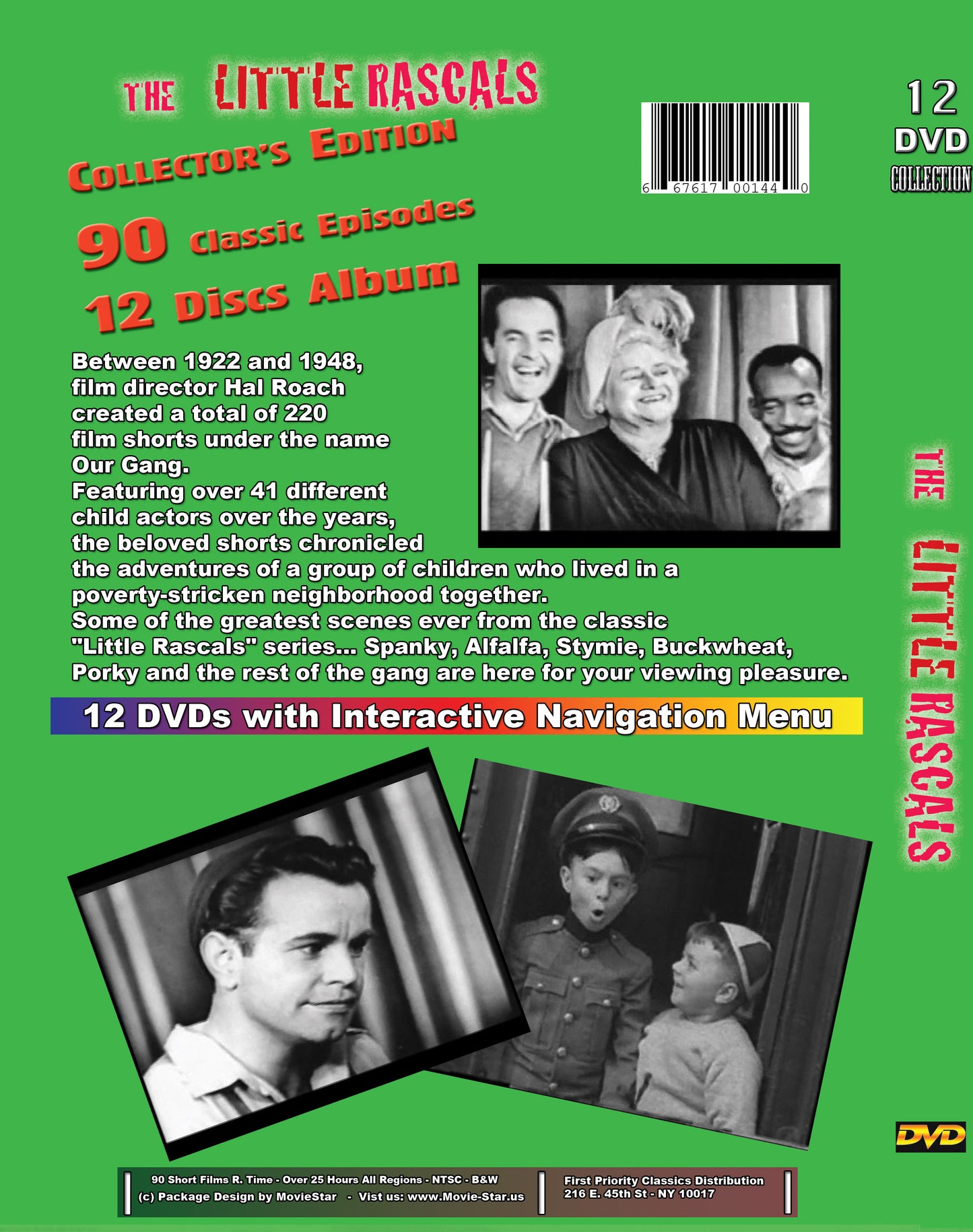 The Little Rascals - 90 Uncut Episodes Collectors Edition 12 DVD Set